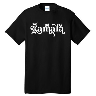 Funny Kamala Harris Cat Lettering Tall T-Shirt