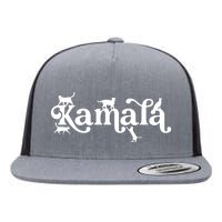 Funny Kamala Harris Cat Lettering Flat Bill Trucker Hat