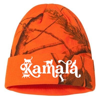 Funny Kamala Harris Cat Lettering Kati Licensed 12" Camo Beanie