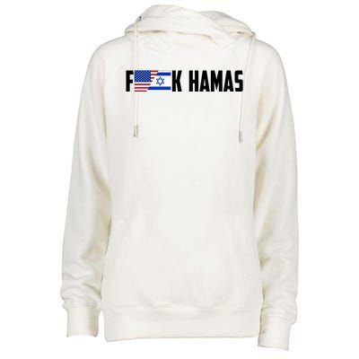 F K Hamas Pray For Israel Strong Usa And Israel Flag Womens Funnel Neck Pullover Hood