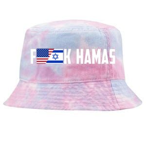 F K Hamas Pray For Israel Strong Usa And Israel Flag Tie-Dyed Bucket Hat