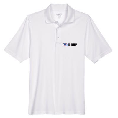 F K Hamas Pray For Israel Strong Usa And Israel Flag Men's Origin Performance Piqué Polo