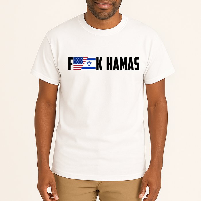 F K Hamas Pray For Israel Strong Usa And Israel Flag Tall T-Shirt