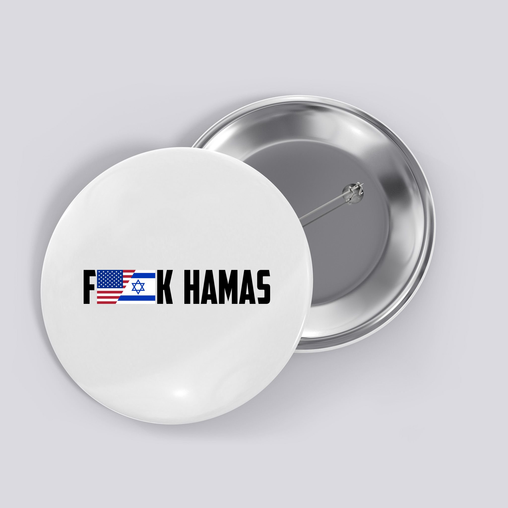 F K Hamas Pray For Israel Strong Usa And Israel Flag Button