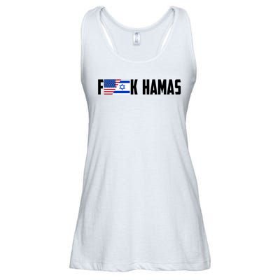 F K Hamas Pray For Israel Strong Usa And Israel Flag Ladies Essential Flowy Tank