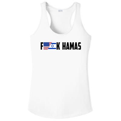 F K Hamas Pray For Israel Strong Usa And Israel Flag Ladies PosiCharge Competitor Racerback Tank