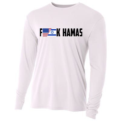 F K Hamas Pray For Israel Strong Usa And Israel Flag Cooling Performance Long Sleeve Crew