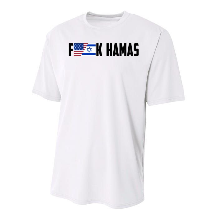 F K Hamas Pray For Israel Strong Usa And Israel Flag Performance Sprint T-Shirt