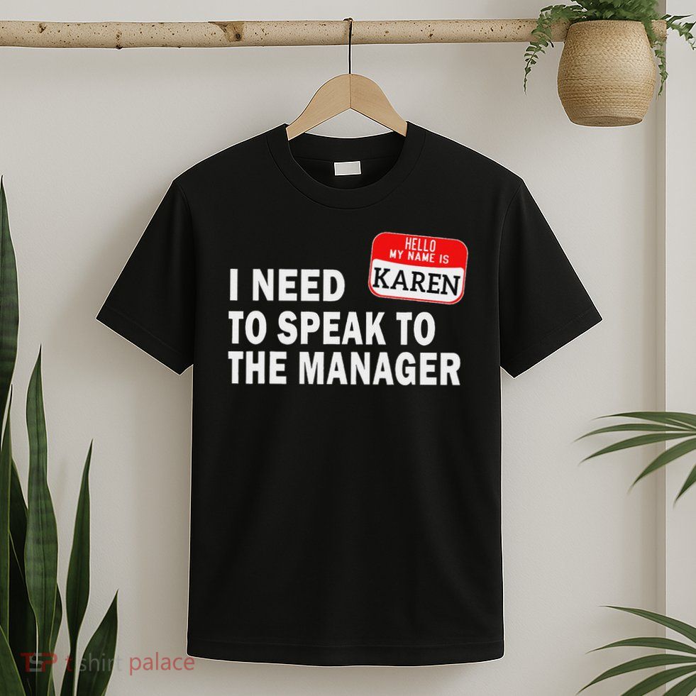 Funny Karen Halloween Lazy Costume Speak To The Manager T-Shirt