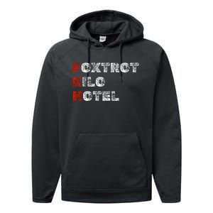 Foxtrot Kilo Hotel Fkh Performance Fleece Hoodie