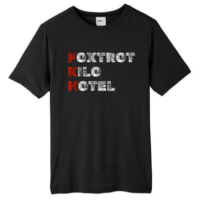 Foxtrot Kilo Hotel Fkh Tall Fusion ChromaSoft Performance T-Shirt