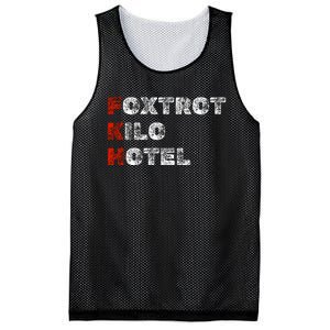 Foxtrot Kilo Hotel Fkh Mesh Reversible Basketball Jersey Tank