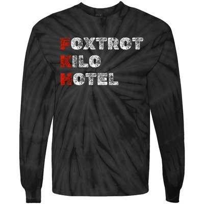 Foxtrot Kilo Hotel Fkh Tie-Dye Long Sleeve Shirt