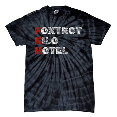 Foxtrot Kilo Hotel Fkh Tie-Dye T-Shirt