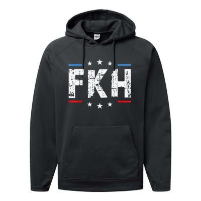 Foxtrot Kilo Hotel Fkh Funny Kamala Performance Fleece Hoodie