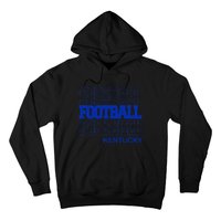 Football Kentucky In Modern Stacked Lettering Hoodie