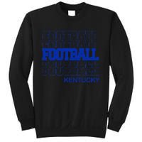 Football Kentucky In Modern Stacked Lettering Sweatshirt