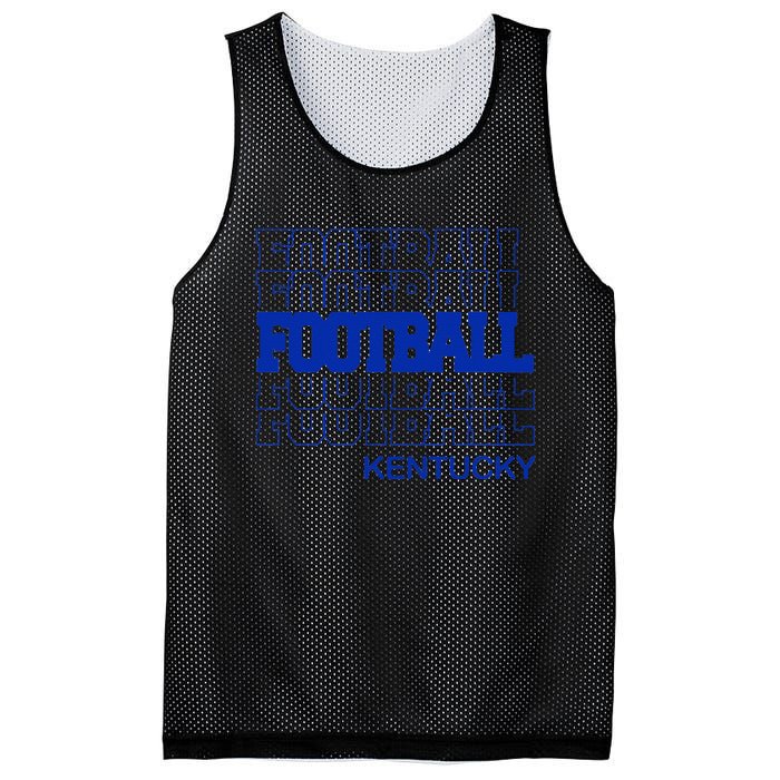 Football Kentucky In Modern Stacked Lettering Mesh Reversible Basketball Jersey Tank