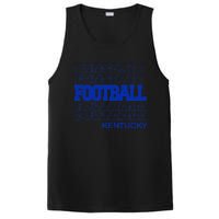 Football Kentucky In Modern Stacked Lettering PosiCharge Competitor Tank