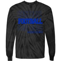 Football Kentucky In Modern Stacked Lettering Tie-Dye Long Sleeve Shirt