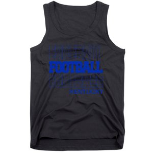 Football Kentucky In Modern Stacked Lettering Tank Top