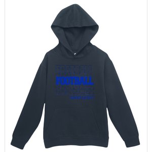 Football Kentucky In Modern Stacked Lettering Urban Pullover Hoodie