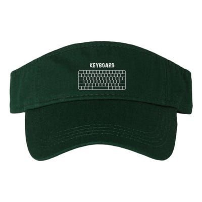 Familiar Keyboard Image In TodayS Life Valucap Bio-Washed Visor