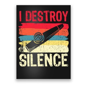 Funny Kazoo I Destroy Silence Musician Player Poster