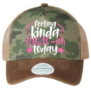 Feeling Kinda idgaf-ish Today Funny Pink Sarcasm Girl Legacy Tie Dye Trucker Hat