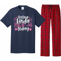 Feeling Kinda idgaf-ish Today Funny Pink Sarcasm Girl Pajama Set