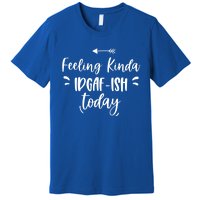 Feeling Kinda Idgafish Today I Don't Give A F Idgaf Ish Meaningful Gift Premium T-Shirt