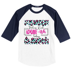 Feeling Kinda IDGAFish Today Funny Sarcasm Sassy Baseball Sleeve Shirt