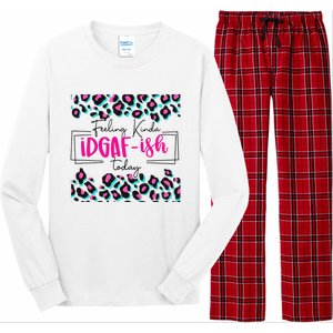 Feeling Kinda IDGAFish Today Funny Sarcasm Sassy Long Sleeve Pajama Set