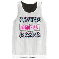 Feeling Kinda IDGAFish Today Funny Sarcasm Sassy Mesh Reversible Basketball Jersey Tank