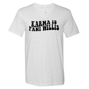 Funny Karma Is Fani Willis V-Neck T-Shirt