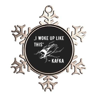 Franz Kafka I Woke Up Like This Vermin Transformation Metallic Star Ornament