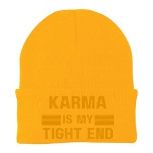 Funny Karma Is My Tight End Knit Cap Winter Beanie