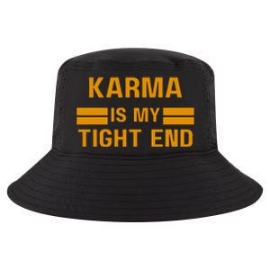 Funny Karma Is My Tight End Cool Comfort Performance Bucket Hat