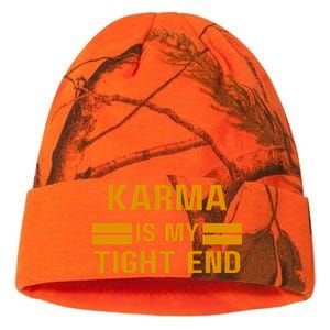 Funny Karma Is My Tight End Kati Licensed 12" Camo Beanie