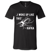Franz Kafka I Woke Up Like This Vermin Transformation V-Neck T-Shirt