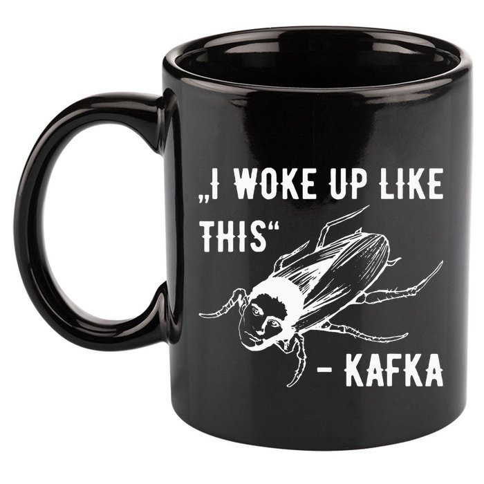 Franz Kafka I Woke Up Like This Vermin Transformation 11oz C Handle Ceramic Mug