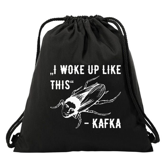 Franz Kafka I Woke Up Like This Vermin Transformation Drawstring Bag