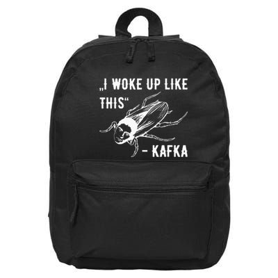 Franz Kafka I Woke Up Like This Vermin Transformation 16 in Basic Backpack