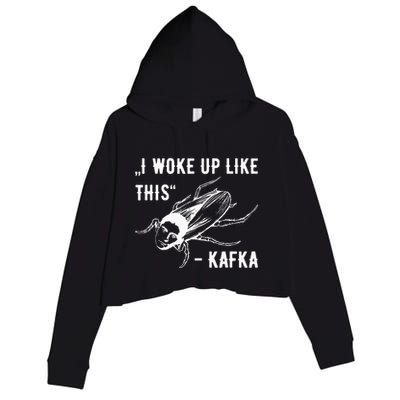 Franz Kafka I Woke Up Like This Vermin Transformation Crop Fleece Hoodie