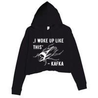 Franz Kafka I Woke Up Like This Vermin Transformation Crop Fleece Hoodie