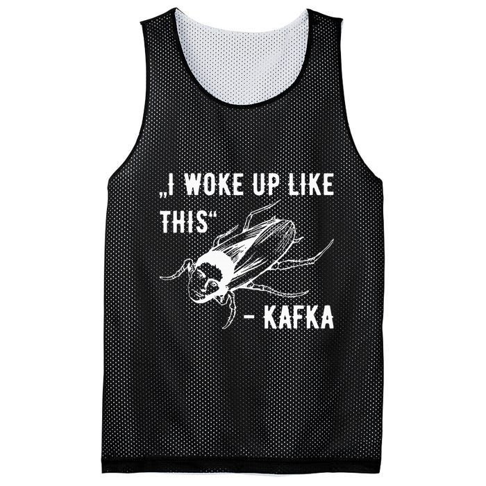Franz Kafka I Woke Up Like This Vermin Transformation Mesh Reversible Basketball Jersey Tank