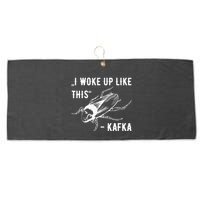 Franz Kafka I Woke Up Like This Vermin Transformation Large Microfiber Waffle Golf Towel