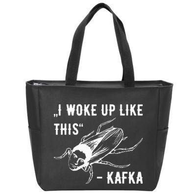 Franz Kafka I Woke Up Like This Vermin Transformation Zip Tote Bag