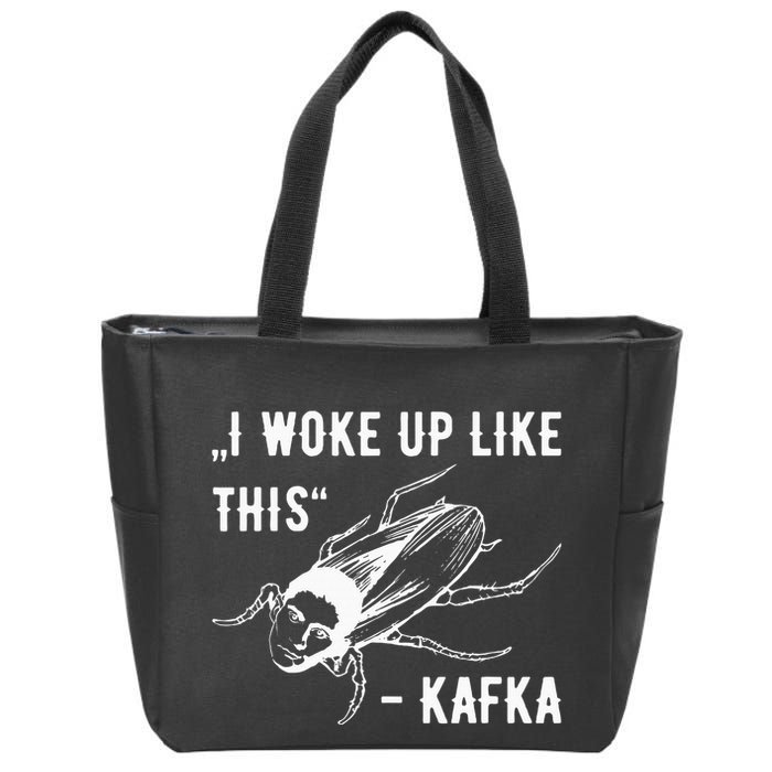 Franz Kafka I Woke Up Like This Vermin Transformation Zip Tote Bag
