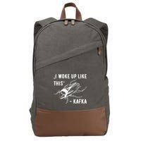 Franz Kafka I Woke Up Like This Vermin Transformation Cotton Canvas Backpack